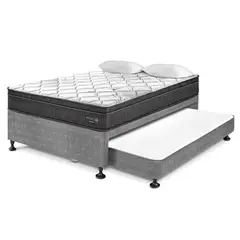 PARAISO - Cama Diván Pocket Star 2 Plz + 2 Almohadas + Protector