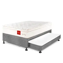 PARAISO - Cama Diván Royal Prince Firme 1.5 Plz + 1 Almohada Viscoélastica + Protector