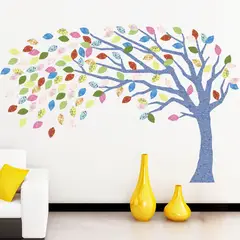 STICKART - Vinilo Árbol Otoño Azul