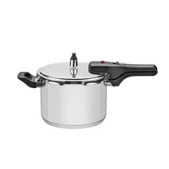 TRAMONTINA - Olla a presión acero inoxidable 6LT 22CM Brava
