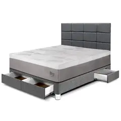 PARAISO - Dormitorio Con Cajones Balanzze Blocks 2 Plz + 2 Almohadas Viscoelásticas