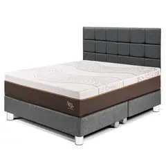 PARAISO - Dormitorio Royal Abrazzo Blocks King + 2 Almohadas Viscoelásticas