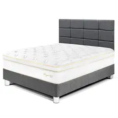PARAISO - Dormitorio Royal Cloud Blocks 2 Plz + 2 Almohadas Viscoelásticas