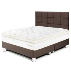 PARAISO - Dormitorio Royal Cloud Blocks Queen + 2 Almohadas Viscoelásticas
