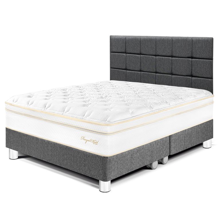 Dormitorio Royal Cloud Blocks King + 2 Almohadas Viscoelásti