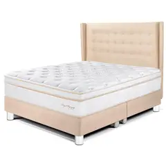 PARAISO - Dormitorio Royal Dynasty Gold King + 2 Almohadas Viscoelásticas + Protector