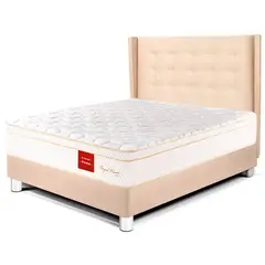PARAISO - Dormitorio Royal Prince Firme Gold 2 Plz + 2 Almohadas Viscoelásticas + Protector