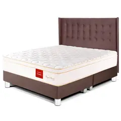 PARAISO - Dormitorio Royal Prince Firme Gold King + 2 Almohadas Viscoelásticas