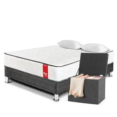 PARAISO - Cama Con Cajones Per 2 Plz + Baúl + 2 Almohadas + Protector