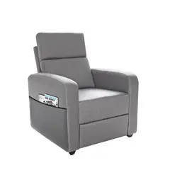 FORLI - Sofá Reclinable 1 Cuerpo con Bolsillo