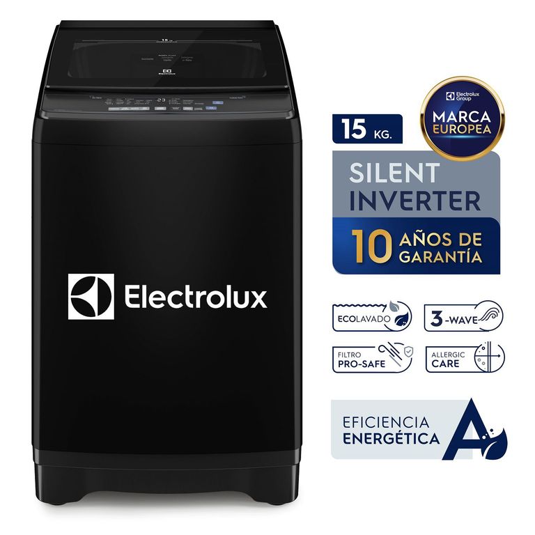 Lavadora Inverter 15kg Negro EWIP15F2XSWB