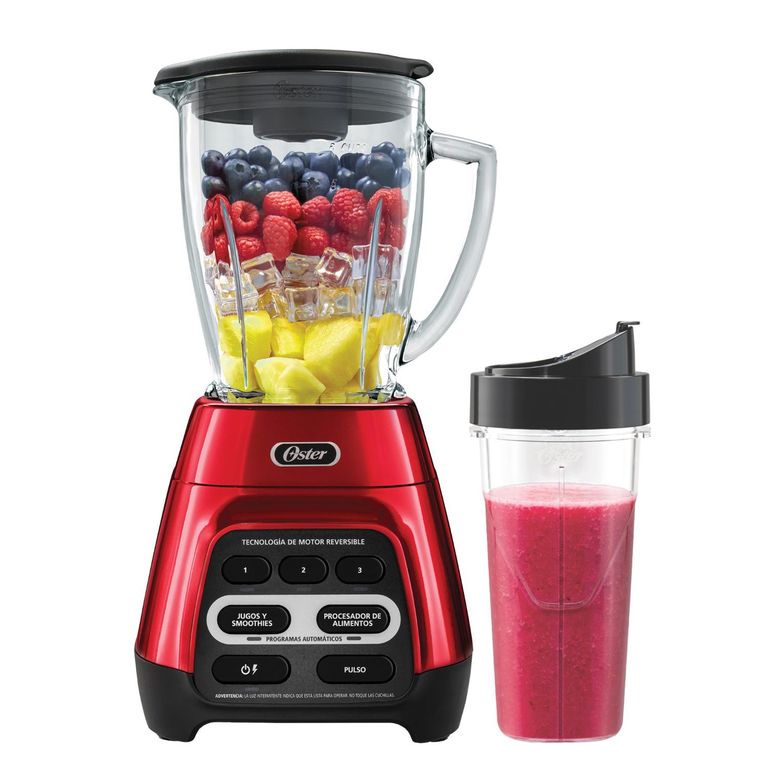 Licuadora con Motor Reversible 1.5L Rojo + Blender BLSTPYG1310RBG-053