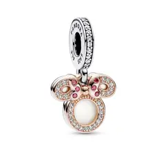 PANDORA - Charm doble Silueta Minnie Mouse