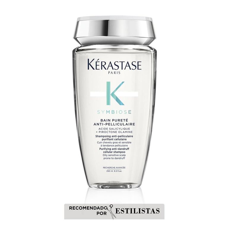 Shampoo Para Cuero Cabelludo Graso Sensible Propenso A La Caspa Purete Anti-Pelliculaire Symbiose 250Ml