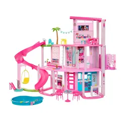 BARBIE - Casa De Los Sueños 3 Pisos Con Piscina Y Tobogán