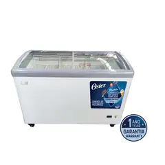 OSTER - Congeladora con Puertas de Vidrio OS-PSCFX11001W 326L Blanco