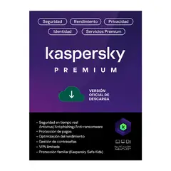 KASPERSKY - Antivirus Premium 3 Dispositivos 1 Año