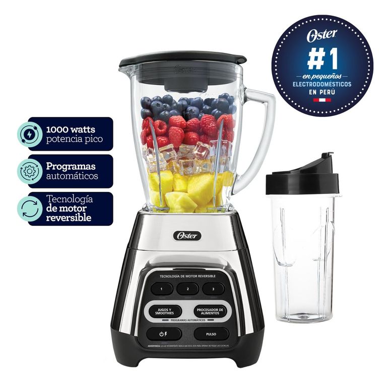 Licuadora motor reversible 1.5L 1000W con Blender