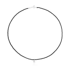 TOUS - Collar Plata 1Ley 5.5 mm Onix 42 cm