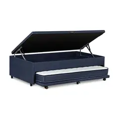 ROSEN - Base Bed Boxet Upline Azul 1.5 Pl