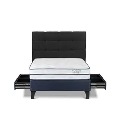 ROSEN - Dormitorio Con Cajones Autonomy Sky Issey Grafito 2 Plz