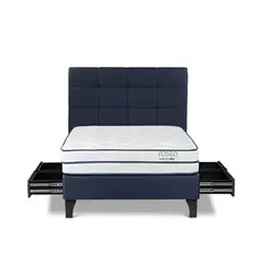ROSEN - Dormitorio Con Cajones Autonomy Sky Issey Azul 2 Plz