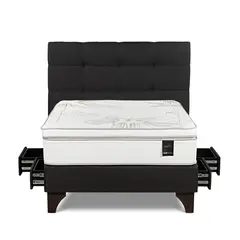 ROSEN - Dormitorio Con Cajones Art 4 Issey Grafito 2 Plz