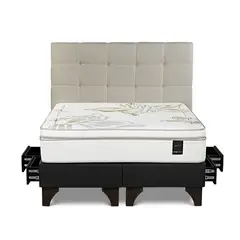 ROSEN - Dormitorio Con Cajones Art 4 Issey Niebla King
