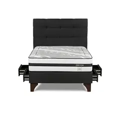 ROSEN - Dormitorio Con Cajones Driven Issey Grafito 2 Plz