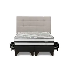 ROSEN - Dormitorio Con Cajones Driven Issey Niebla King