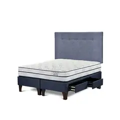 ROSEN - Dormitorio Con Cajones Autonomy Sky Bennet Azul King