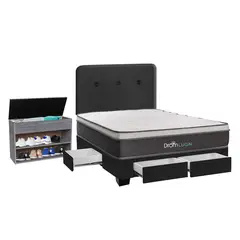 DROM - Dormitorio con Cajones Lugn 2Plz + Zapatera