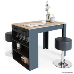 DIBA MUEBLES - Mesa Bar Bistro Negro