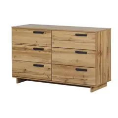 DIBA MUEBLES - Cómoda 6 Cajones Odetta Miel