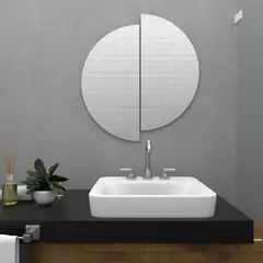 TUHOME - Espejo Rimini Redondo 2 Piezas