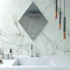 TUHOME - Espejo Serrano Forma De Rombo