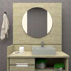 TUHOME - Espejo Lucca Redondo Con Marco