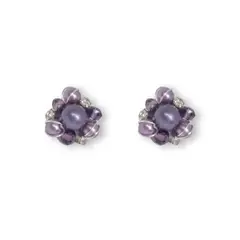 SAMATHA PINTO - Aretes Dana Mini Morado