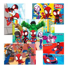 DISNEY - Rompecabezas 5 En 1 Spidey
