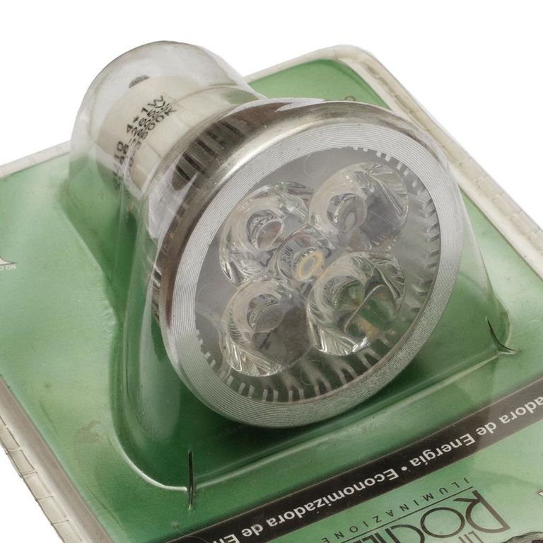 Foco Led Gu10 4*1w Luz Cálida