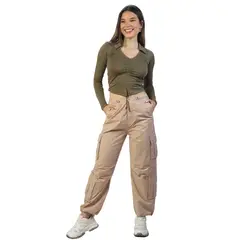 FORDAN JEANS - Pantalón Cargo Mujer