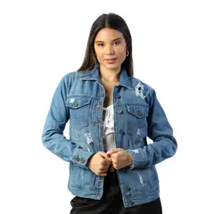 FORDAN JEANS - Casaca Jean Mujer Ford