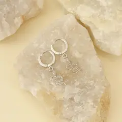 AMPHORA - Aretes Snake Plateado