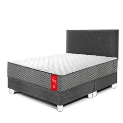 PARAISO - Dormitorio Nappy Pocket 20 Firme King + 2 Almohadas + Protector