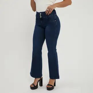 MOSSIMO - Pantalón Jean Flare Mujer