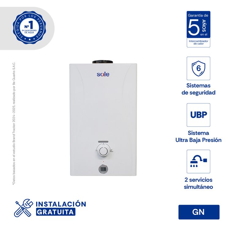 Calentador Instantáneo Control Total Gn 10L C/Acc