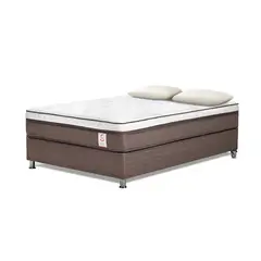 ROSEN - Cama Box Tarima New Style 6 2 Plz + 2 Almohadas Memory Max