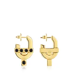 TOUS - Pend Plata 1Ley Baño Onix 27.6 mm