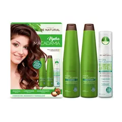 BE NATURAL - Set Capilar Para Cabello Seco Hydra Macadamia