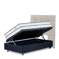 ROSEN - Dormitorio Boxet Autonomy Sky Issey Niebla 1.5 Plz